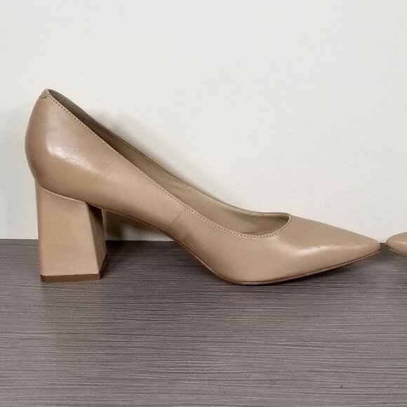 Marc Fisher LTD. Zala Pump, Nude Leather, Womens Size 8.5 M - Picture 6 of 12